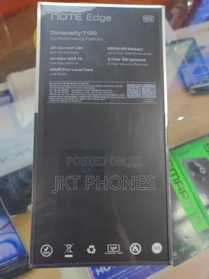 New Infinix Note Edge 256 GB Black