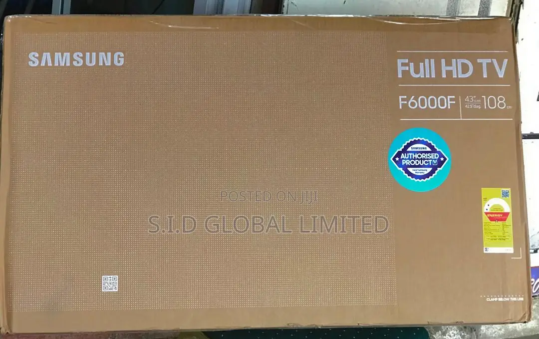 Brand New Samsung 43" Smart Satellite Tv – Model Ua43f6000f