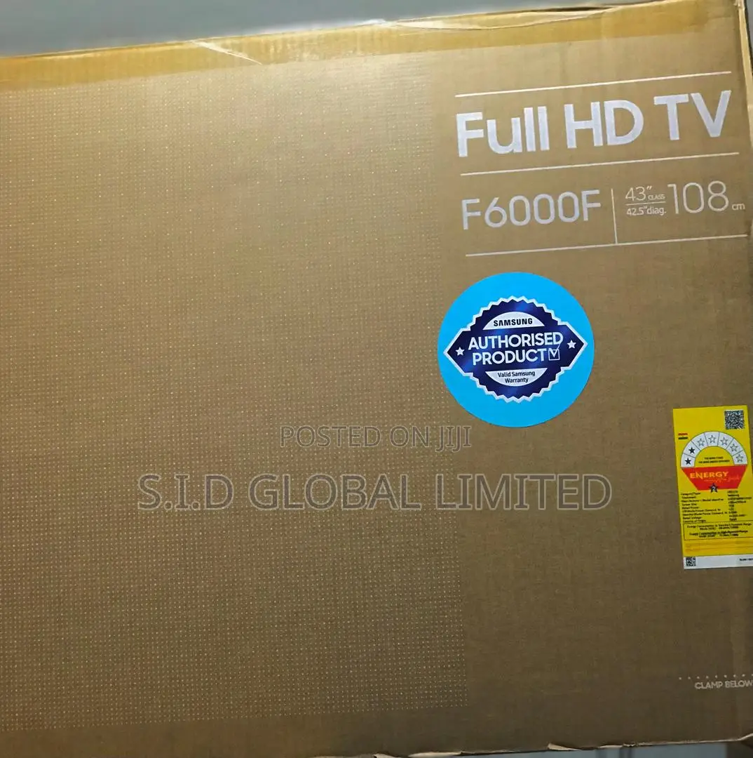 Brand New Samsung 43" Smart Satellite Tv – Model Ua43f6000f