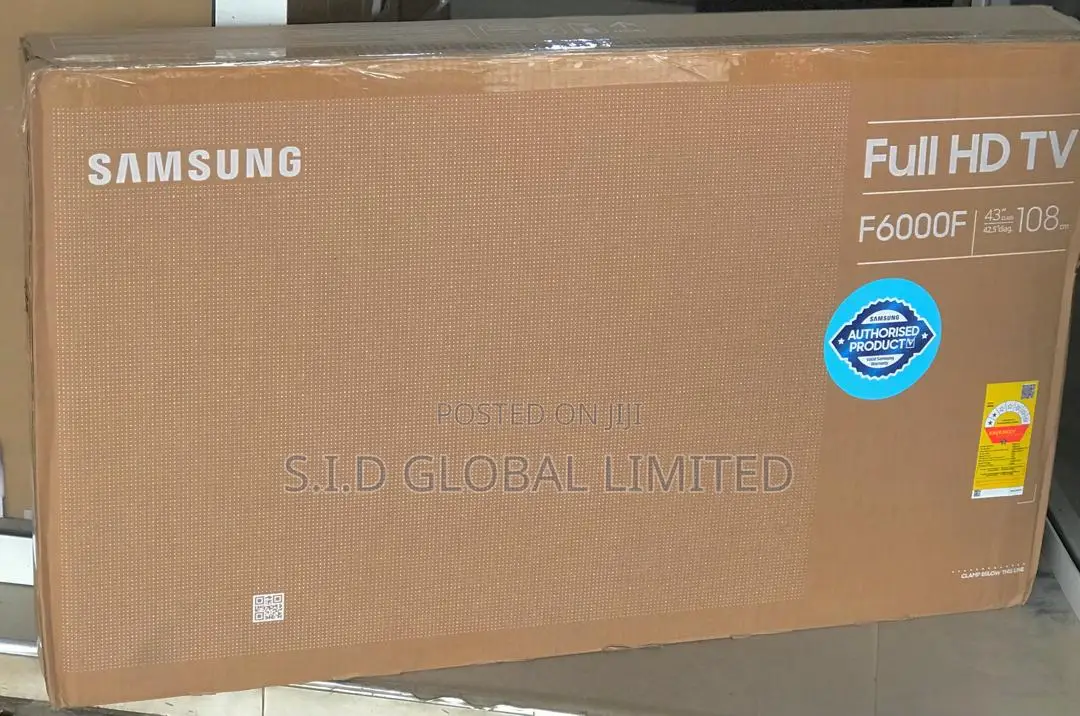 Samsung 43" Led FHD Smart Television Ua43f6000fuxgh