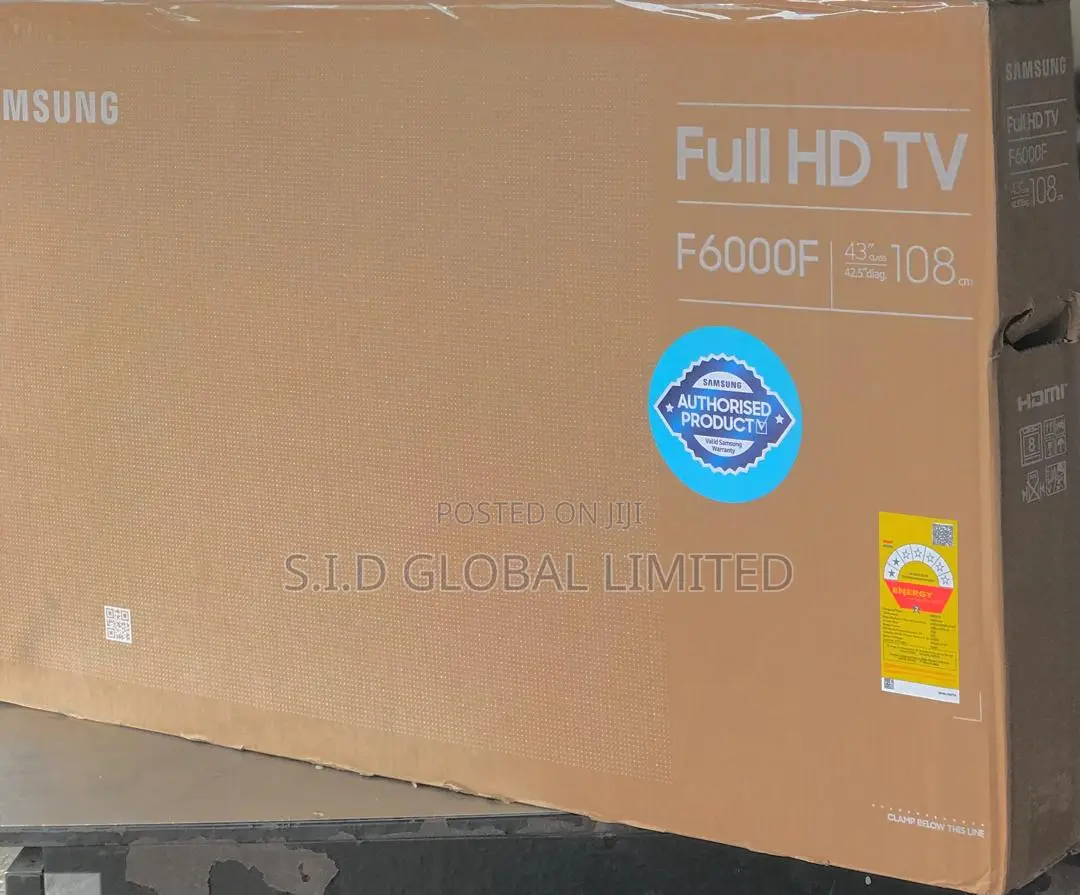 Samsung 43" Led FHD Smart Television Ua43f6000fuxgh