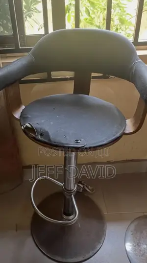 Vintage Adjustable Swivel Bar Stool / Drafting Chair
