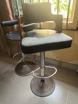 Vintage Adjustable Swivel Bar Stool / Drafting Chair