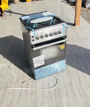 Sealed in Box Ferre 50x60 Glass Lid 4 Gas Burner With Grill(Gray) 