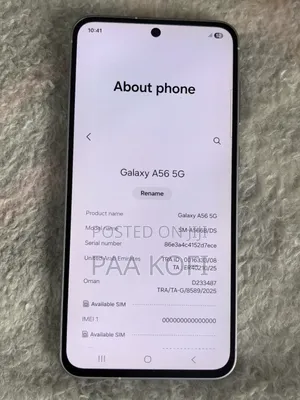 New Samsung Galaxy A56 128 GB Gray
