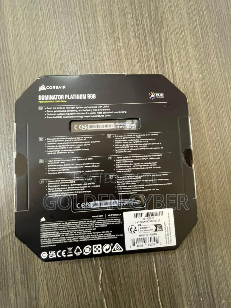 Corsair Dominator Platinum Ddr5 Ram (Rgb)