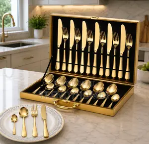 24 PCS Gold Cutlery Set