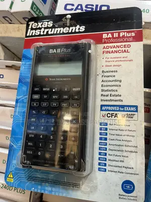 Texas Instruments Ti Ba Ii Plus Professional Financial Calculator