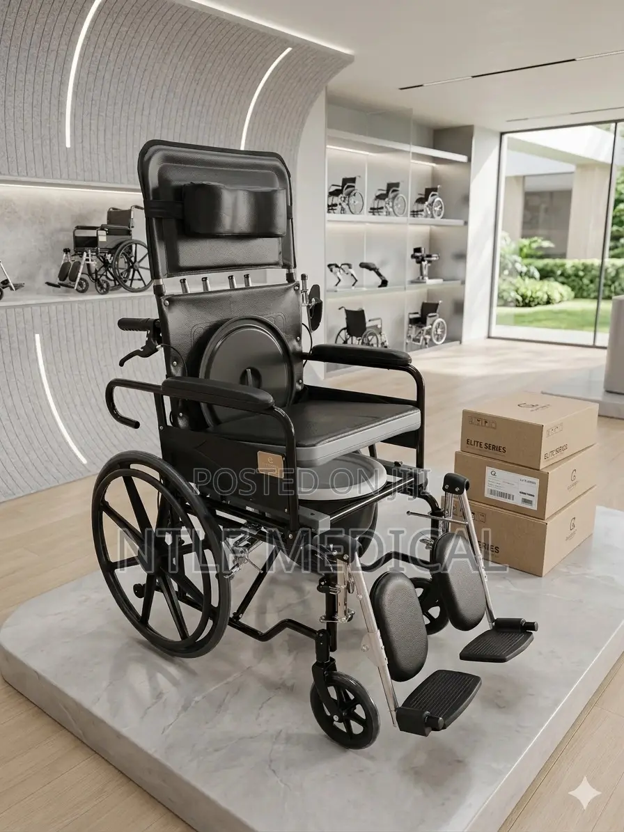 Medicare Wheelchair Commode (Long Back)