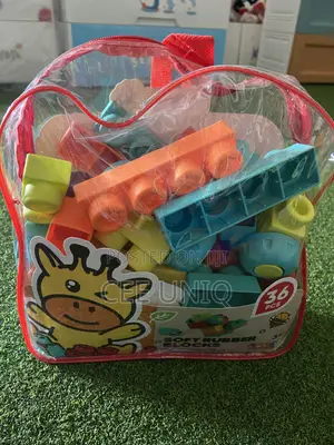Soft Rubber Building Blocks for Babies and Toddlers