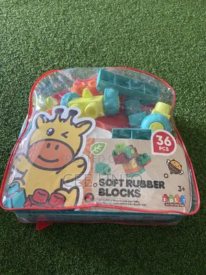 Soft Rubber Building Blocks for Babies and Toddlers