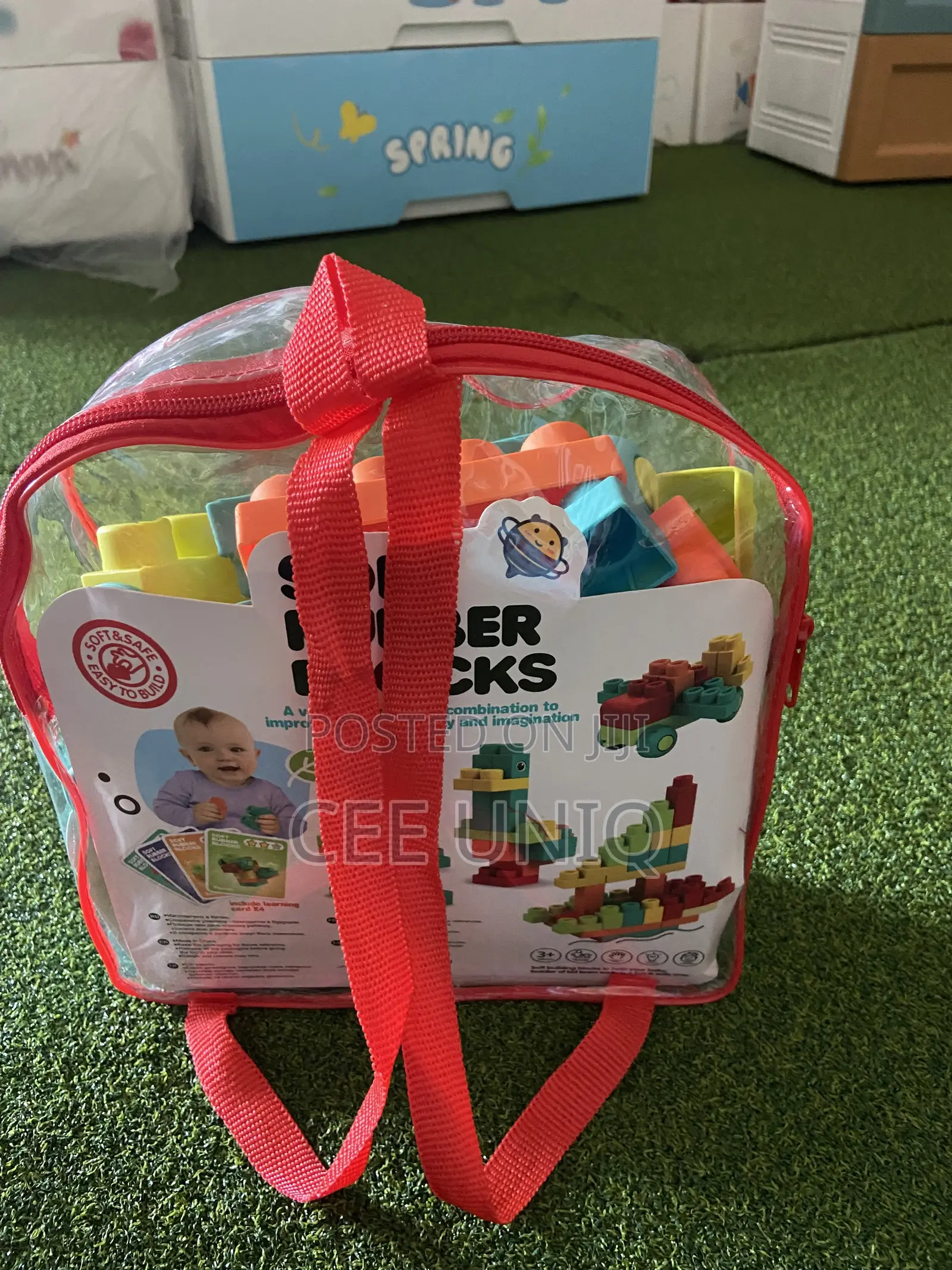 Soft Rubber Building Blocks for Babies and Toddlers