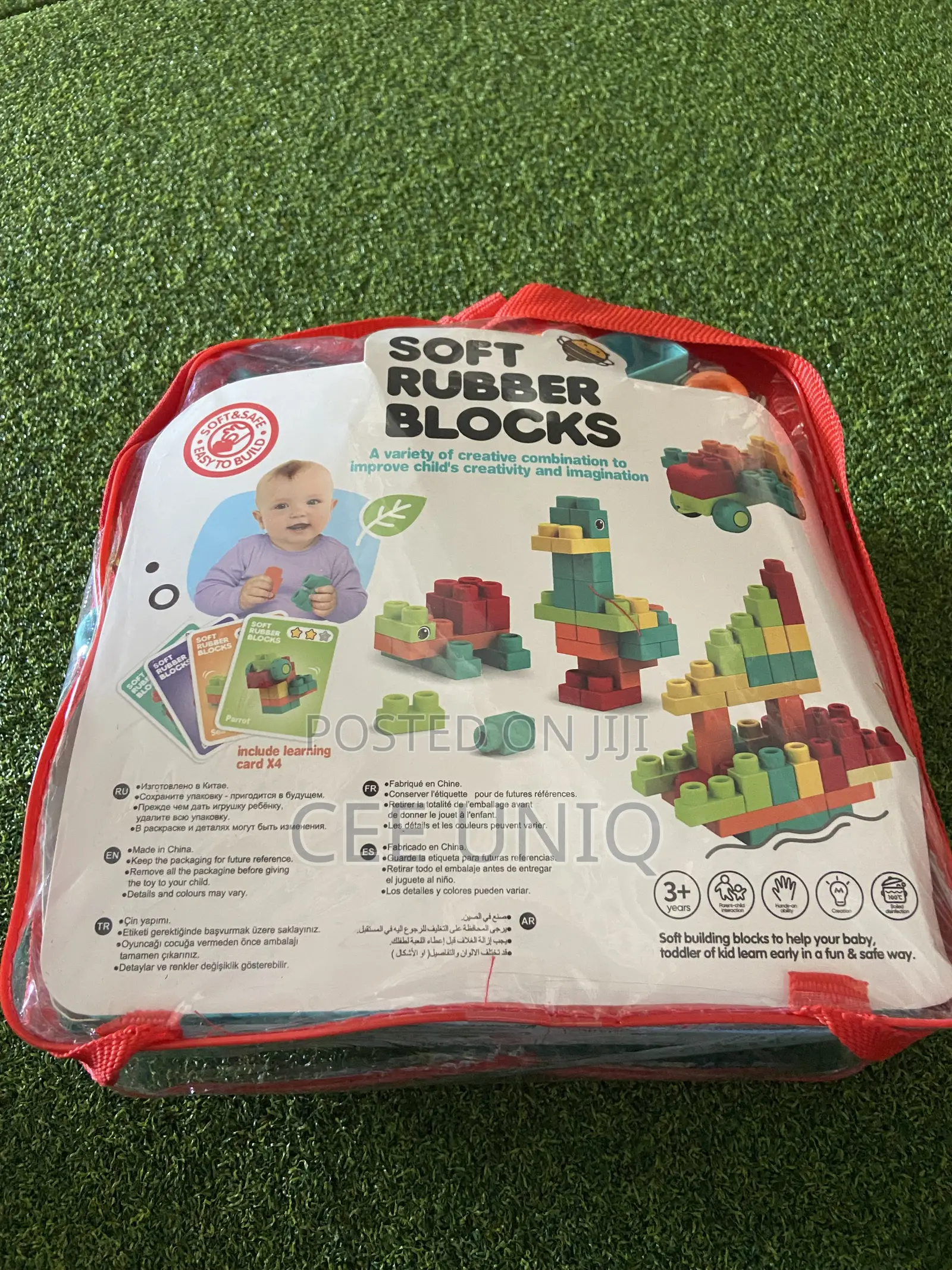 Soft Rubber Building Blocks for Babies and Toddlers