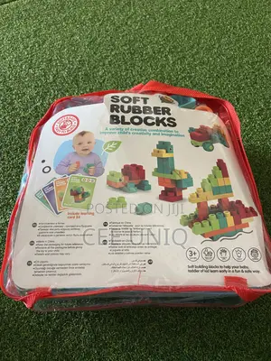 Soft Rubber Building Blocks for Babies and Toddlers