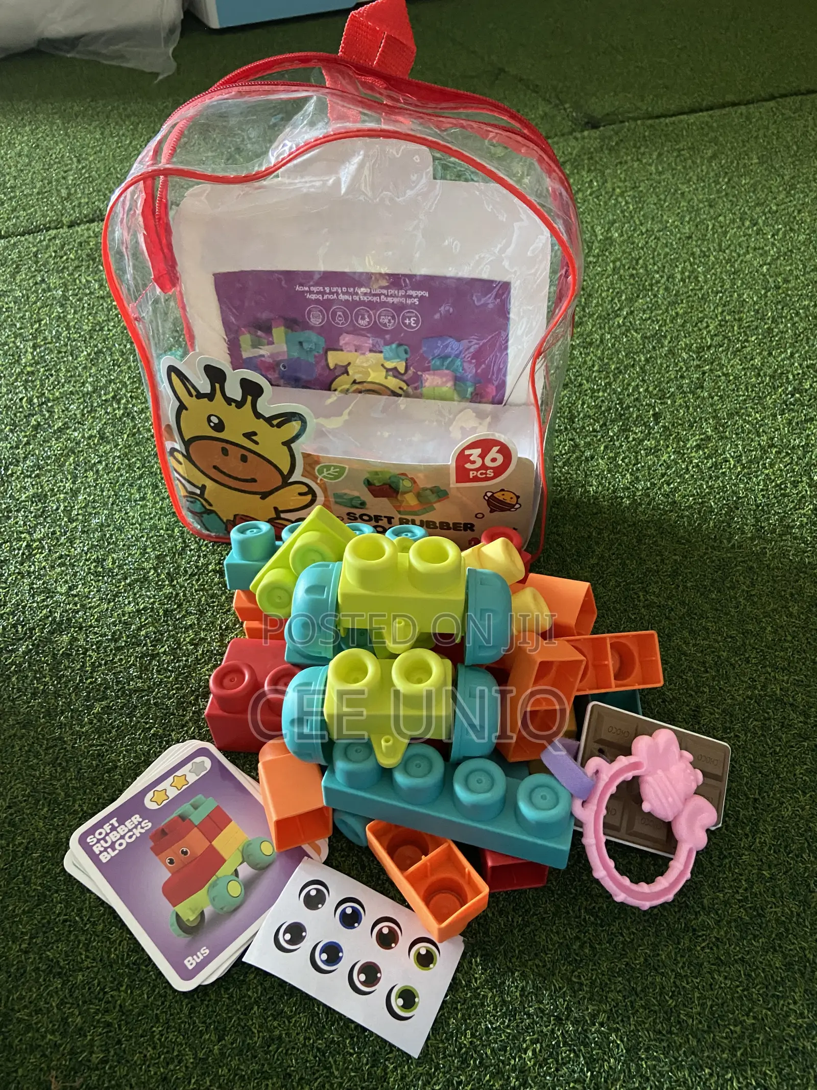Soft Rubber Building Blocks for Babies and Toddlers