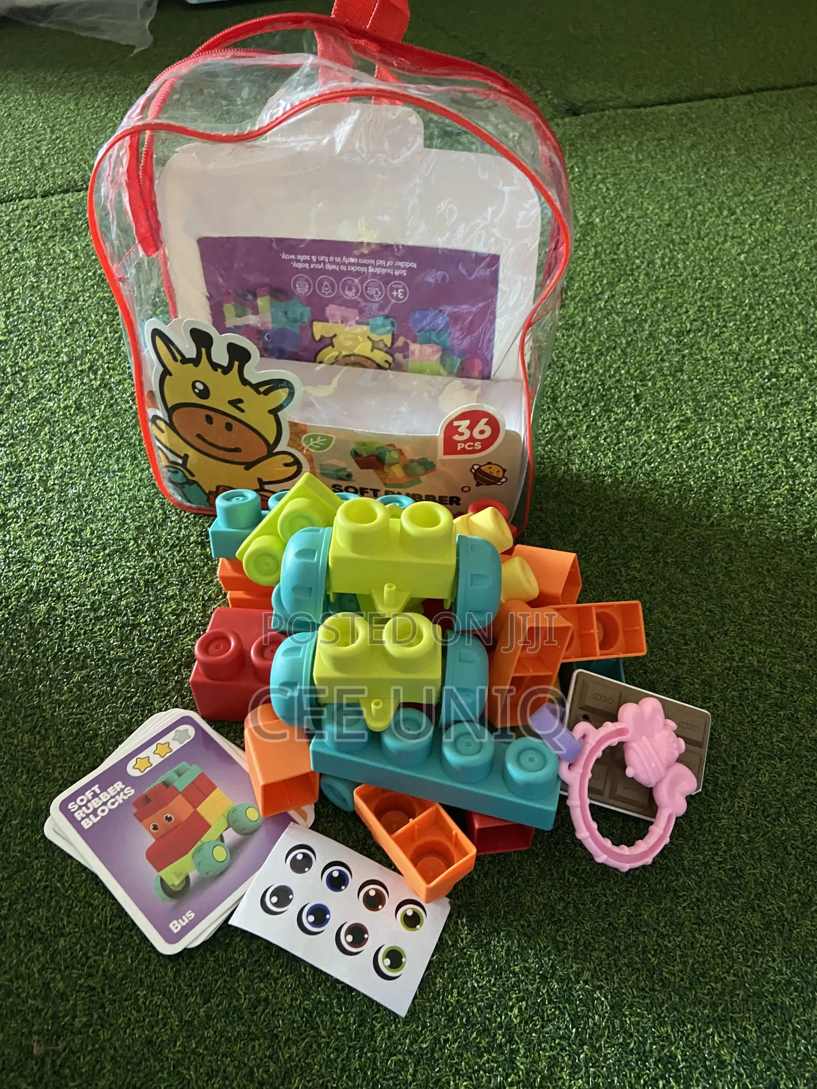 Soft Rubber Building Blocks for Babies and Toddlers