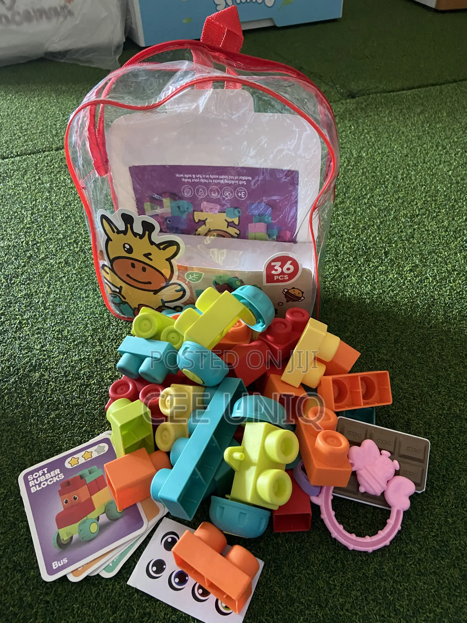 Soft Rubber Building Blocks for Babies and Toddlers