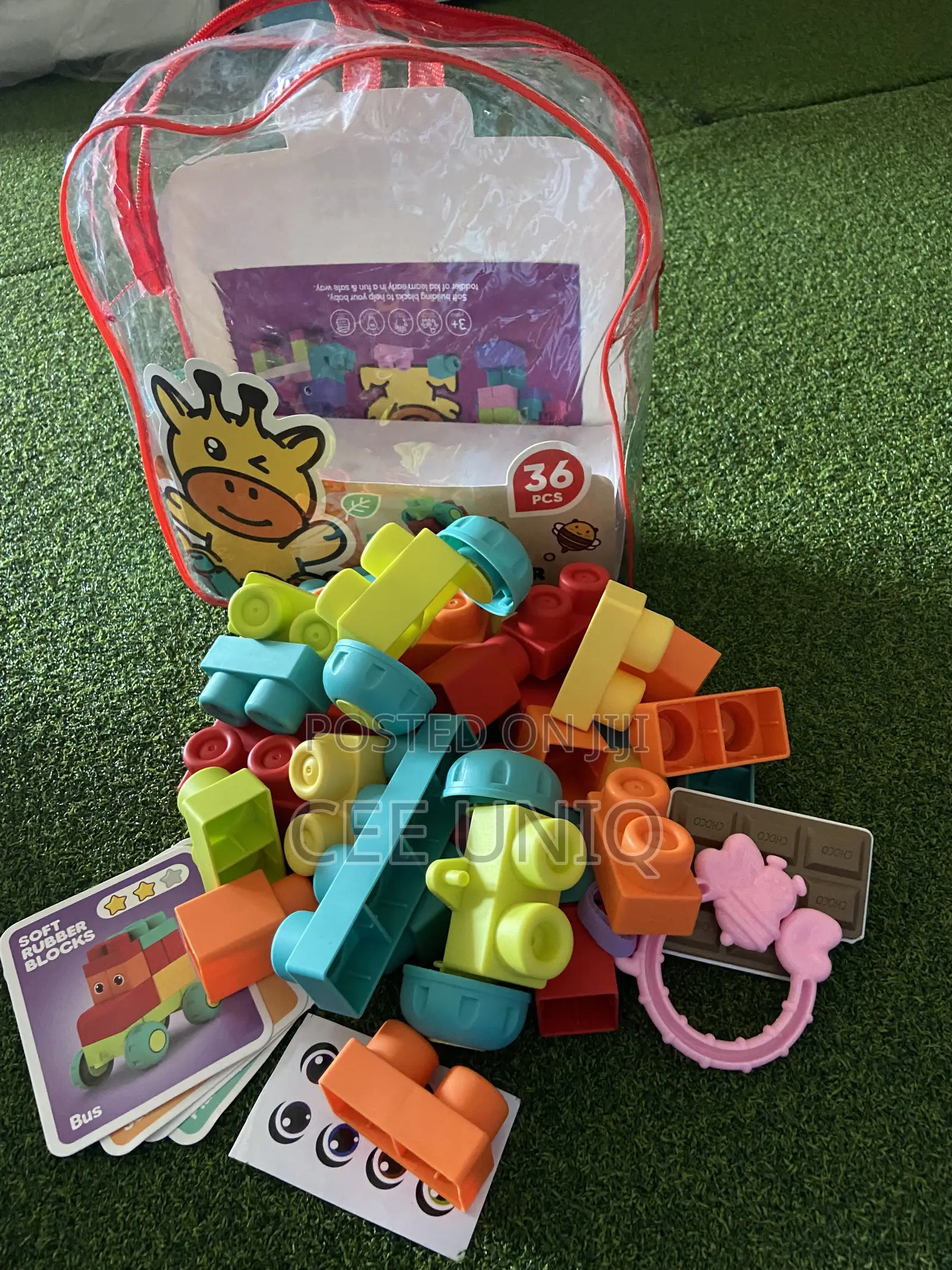 Soft Rubber Building Blocks for Babies and Toddlers