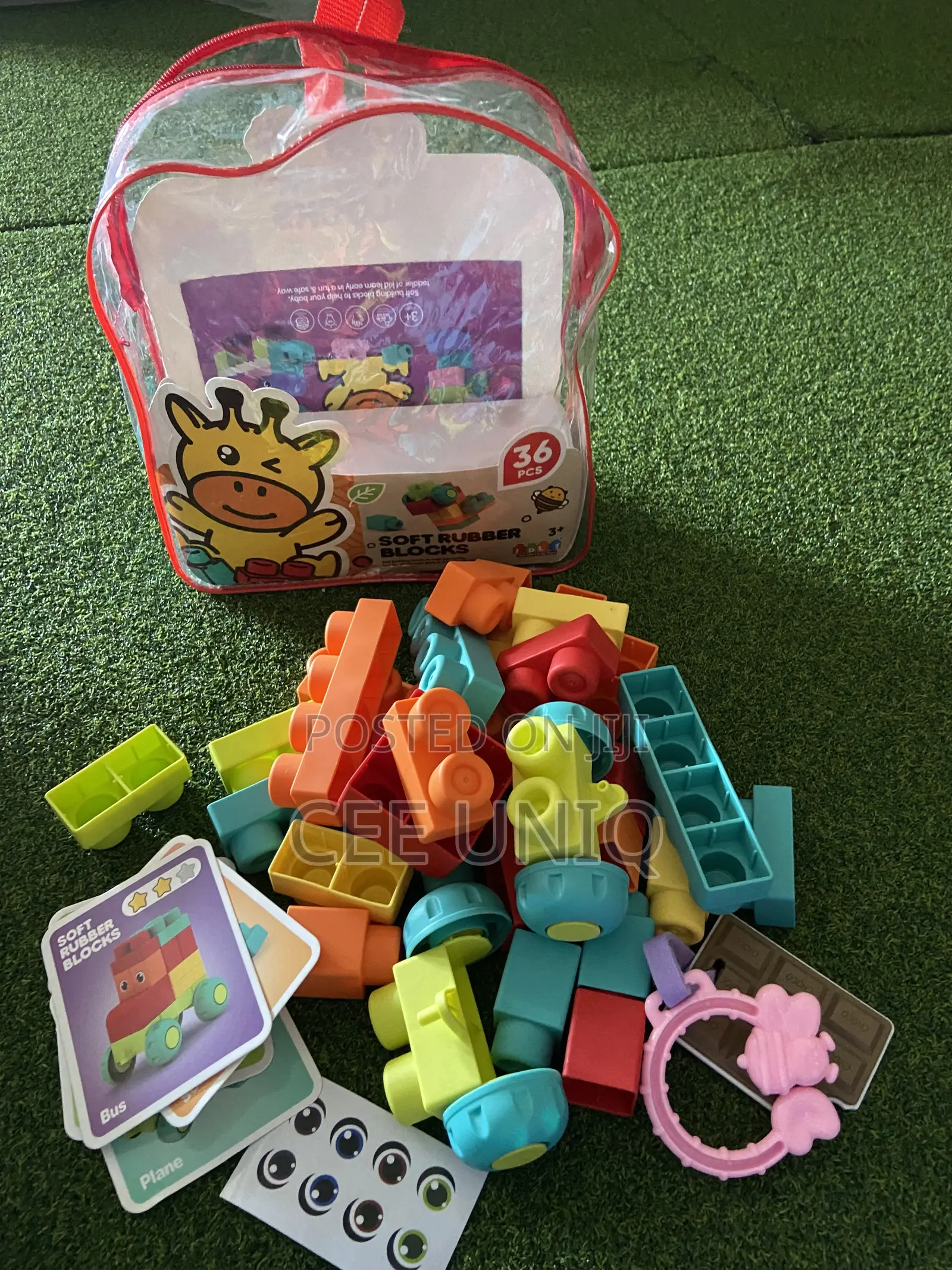 Soft Rubber Building Blocks for Babies and Toddlers