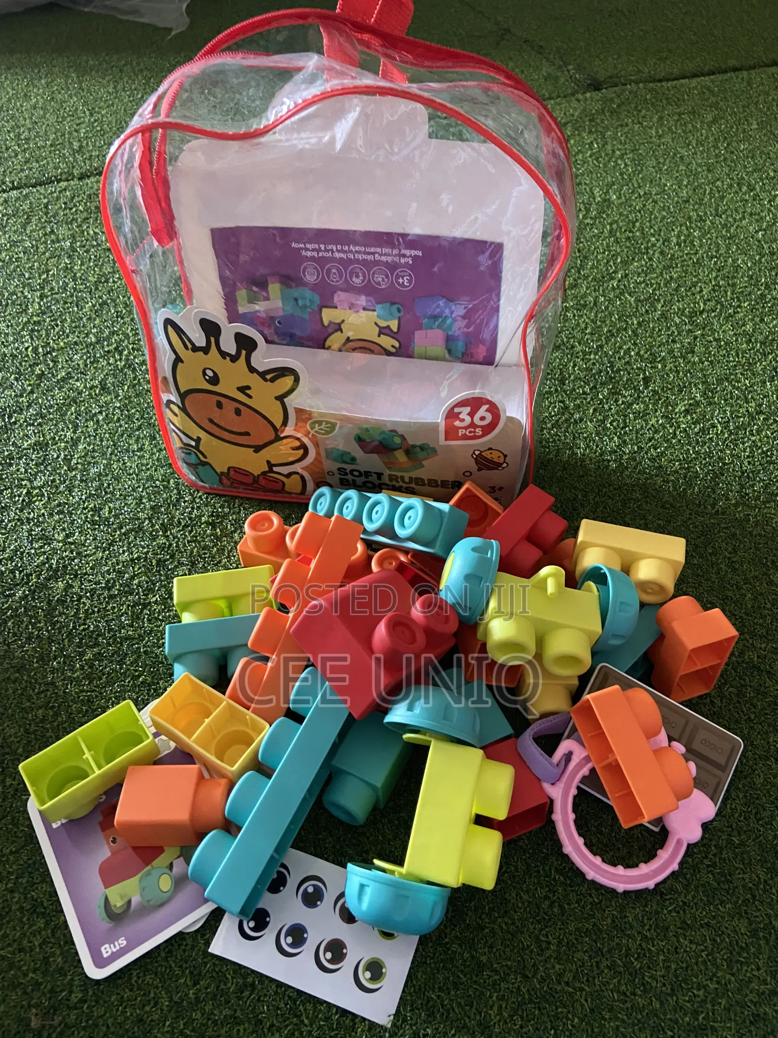 Soft Rubber Building Blocks for Babies and Toddlers