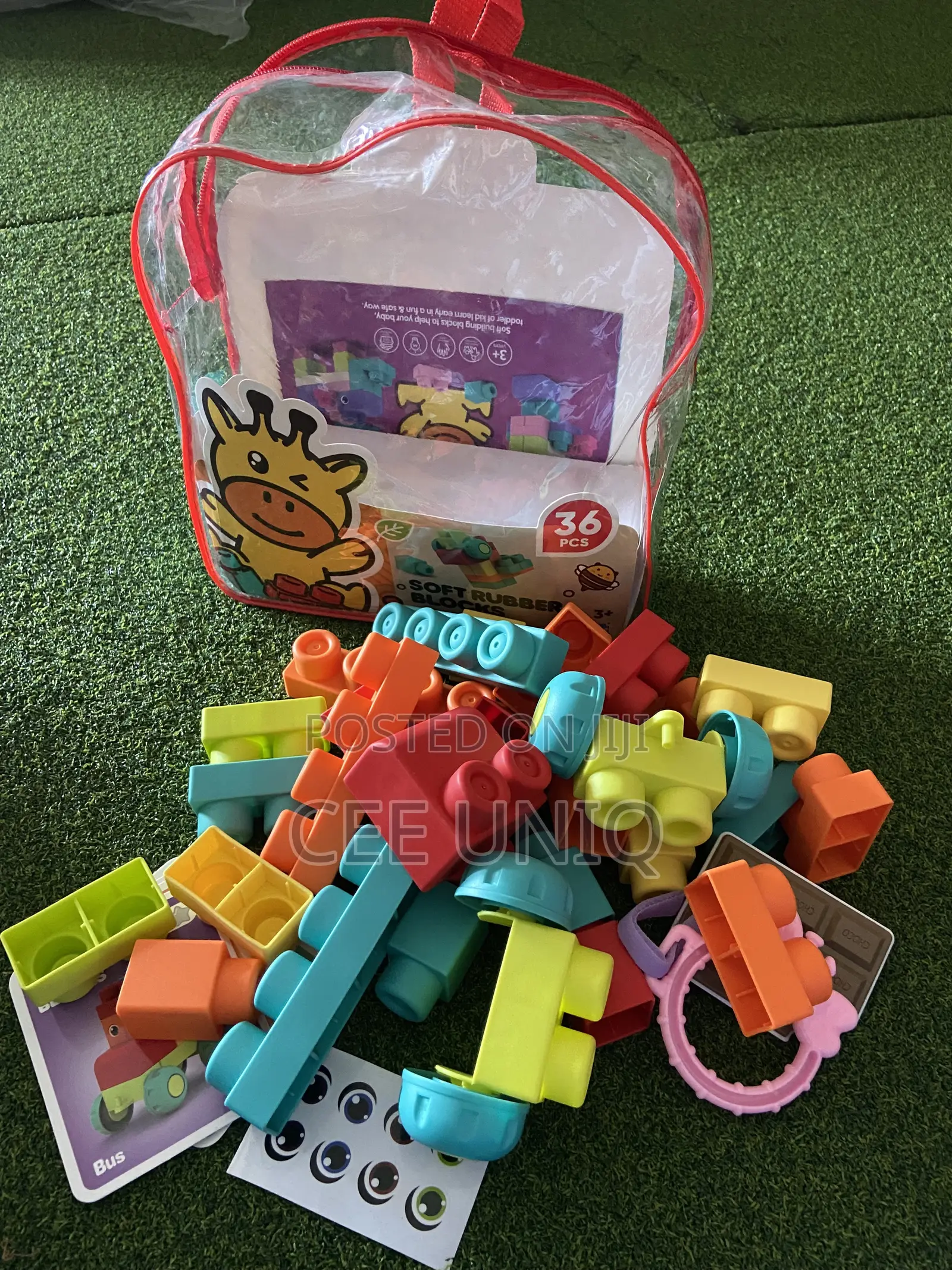 Soft Rubber Building Blocks for Babies and Toddlers