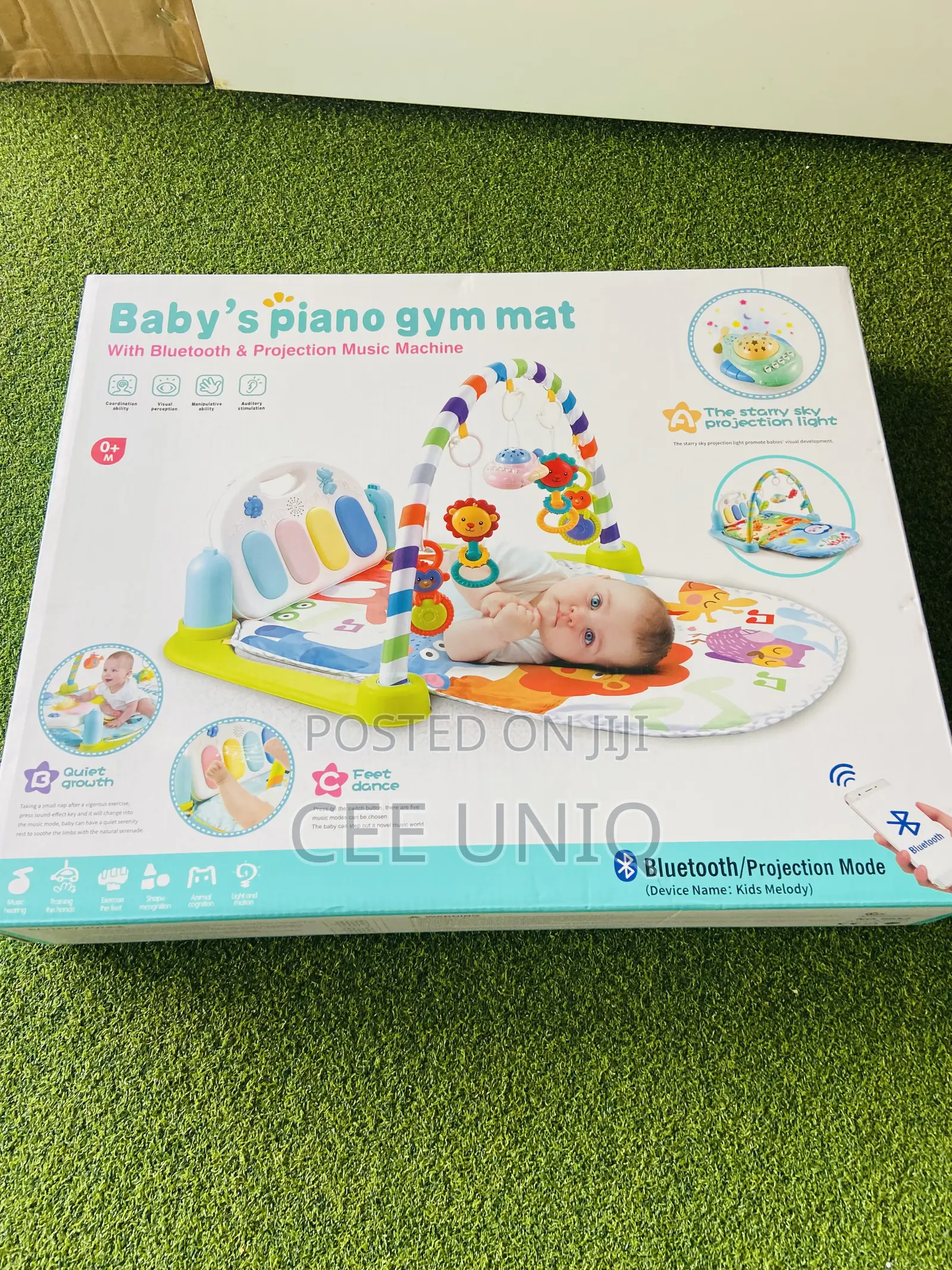 Baby Piano Gym Mat With Bluetooth Connectivity