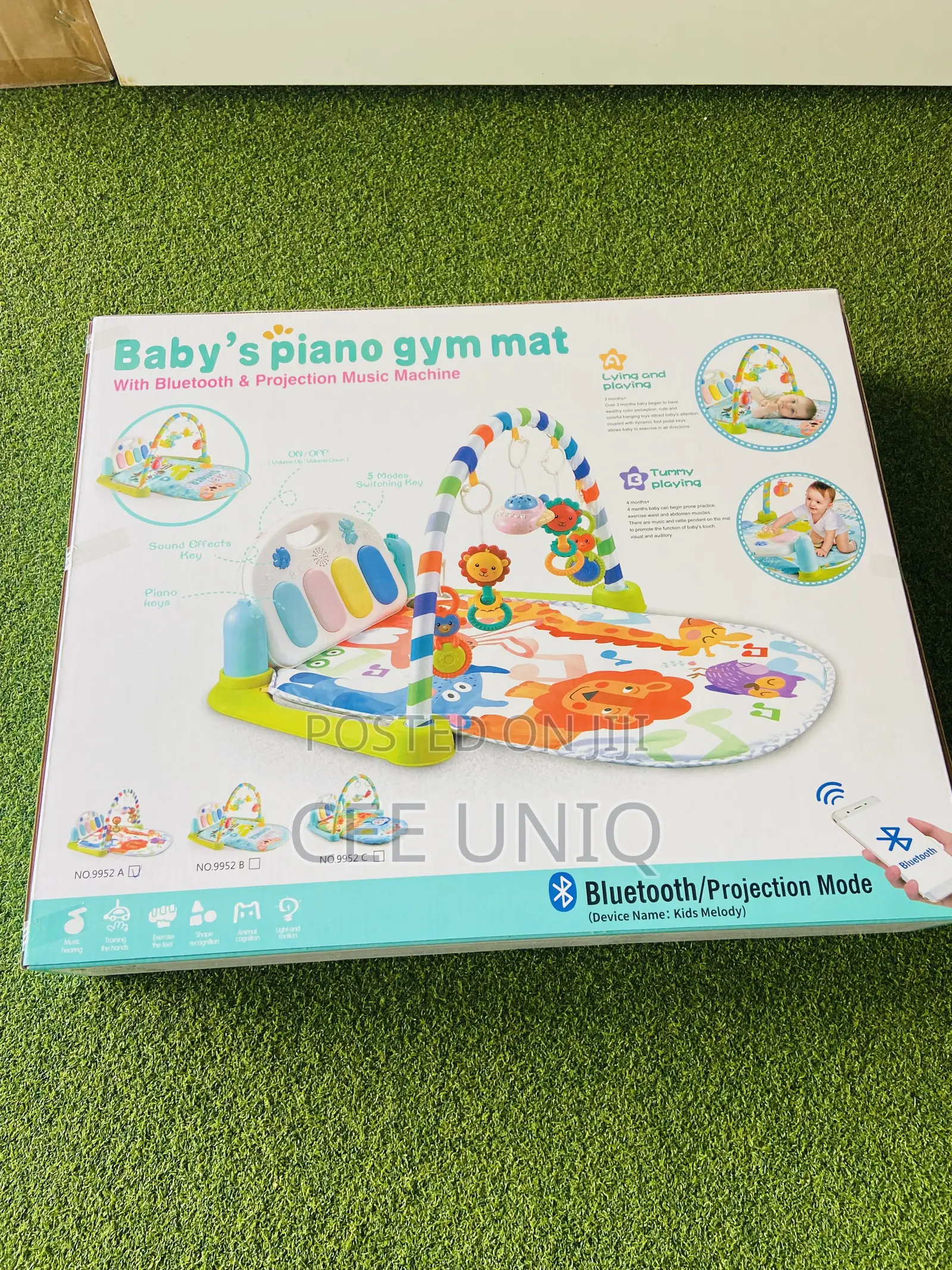 Baby Piano Gym Mat With Bluetooth Connectivity