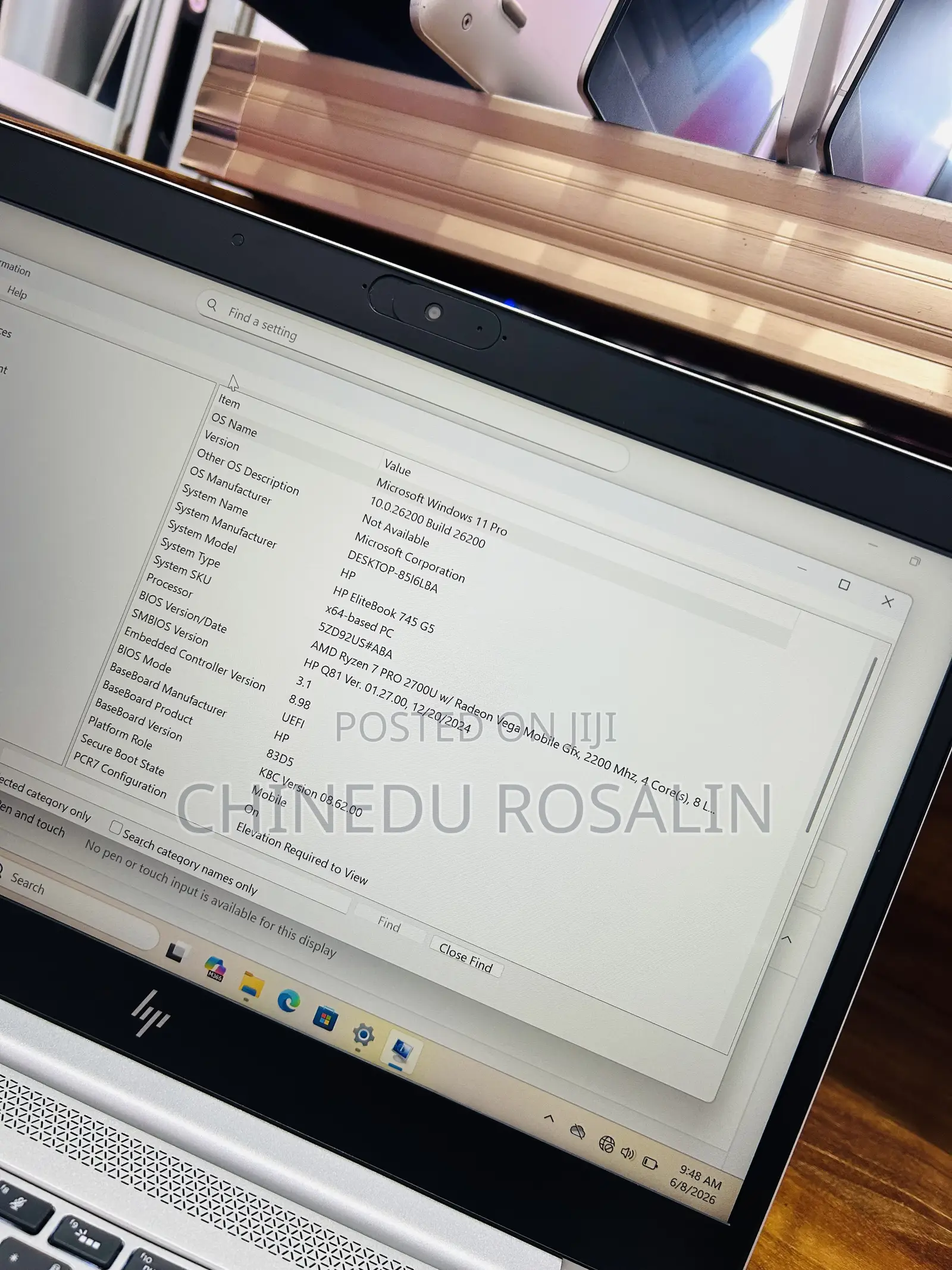 Laptop HP EliteBook 745 G5 16GB AMD Ryzen 7 SSD 256GB