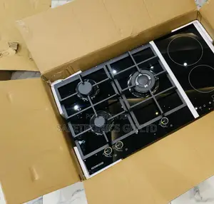 Classic Black Top Quality Kenwood 5 Inbuilt Hob 3 Gas and 2 Electric