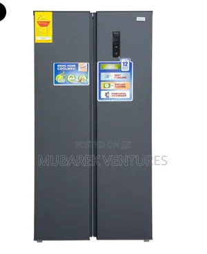 Nasco 400ltrs Side by Side Refrigerator Metalic Silver