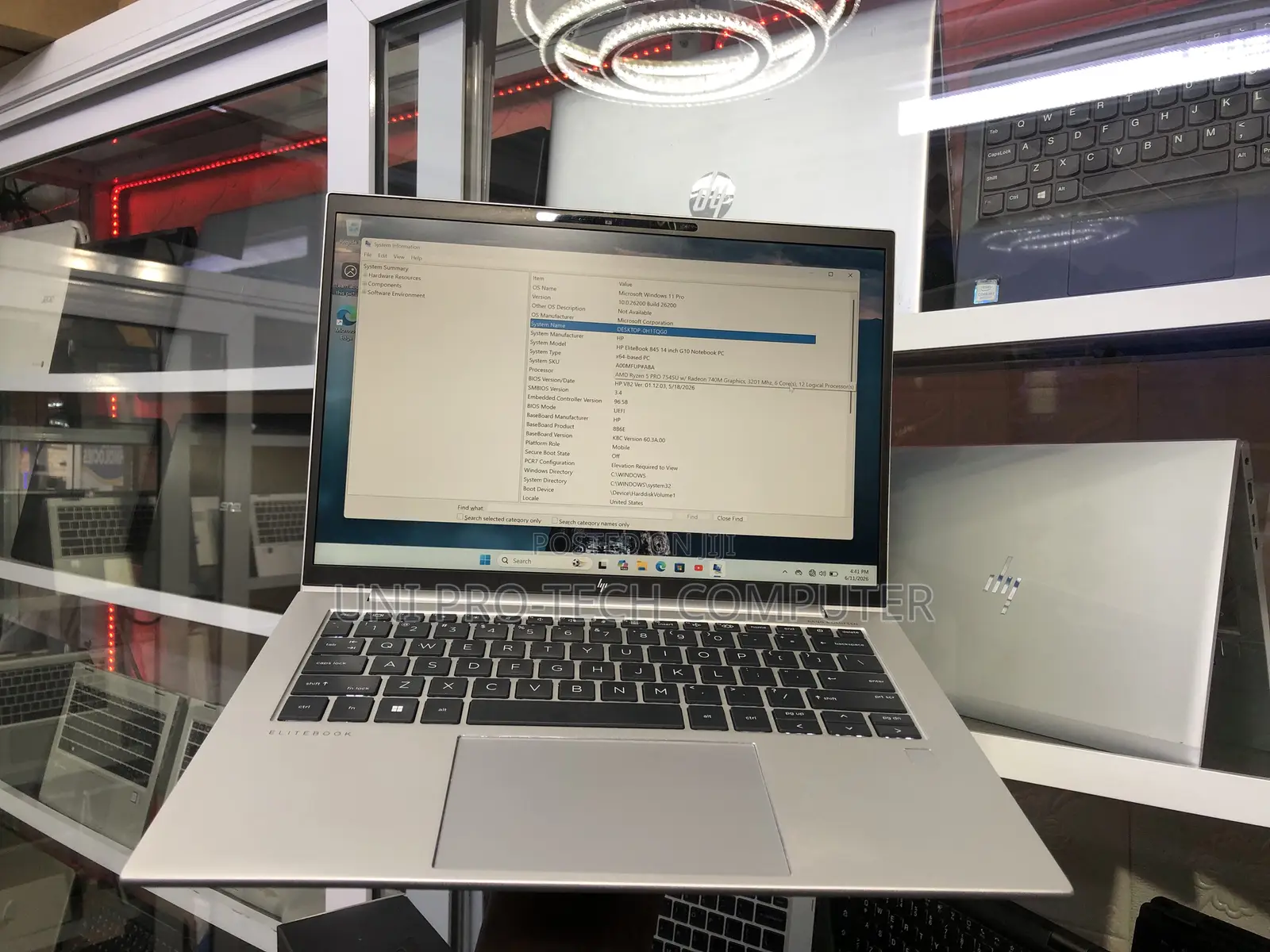 New Laptop HP EliteBook 840 G10 16GB AMD Ryzen 5 SSD 256GB