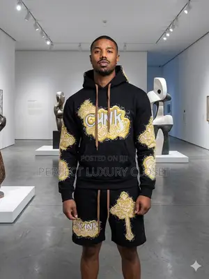 Heavy Hoodie Top and Down for Men