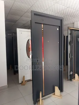 Elegant Single Security Door Black