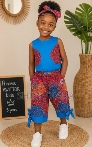 Children's African Dresses. 5 - 7 Years
