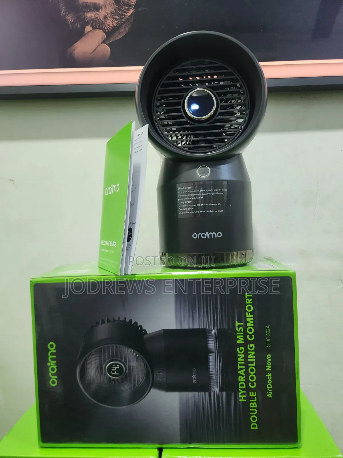 Oraimo Airdock Nova Hydrating and Cooling Desktop Fan