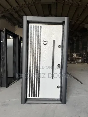 Classy Black and White Triple Lock Turkish Security Door