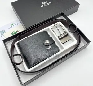 Branded Men's Wallet + Belt Gift Sets