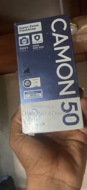 New Tecno Camon 50 256 GB Black