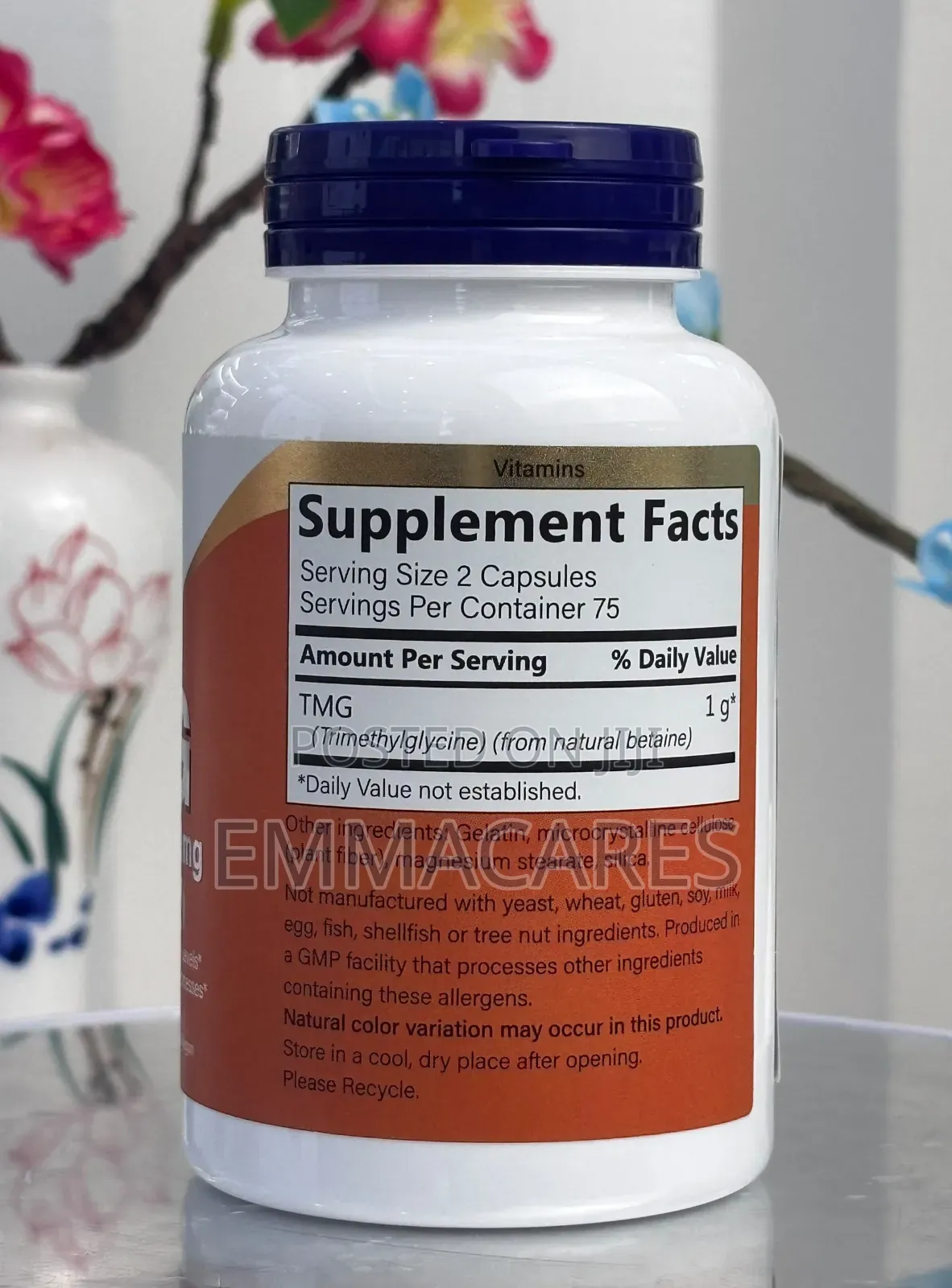 Trimethylglycine (Tmg) Betaine 500mg