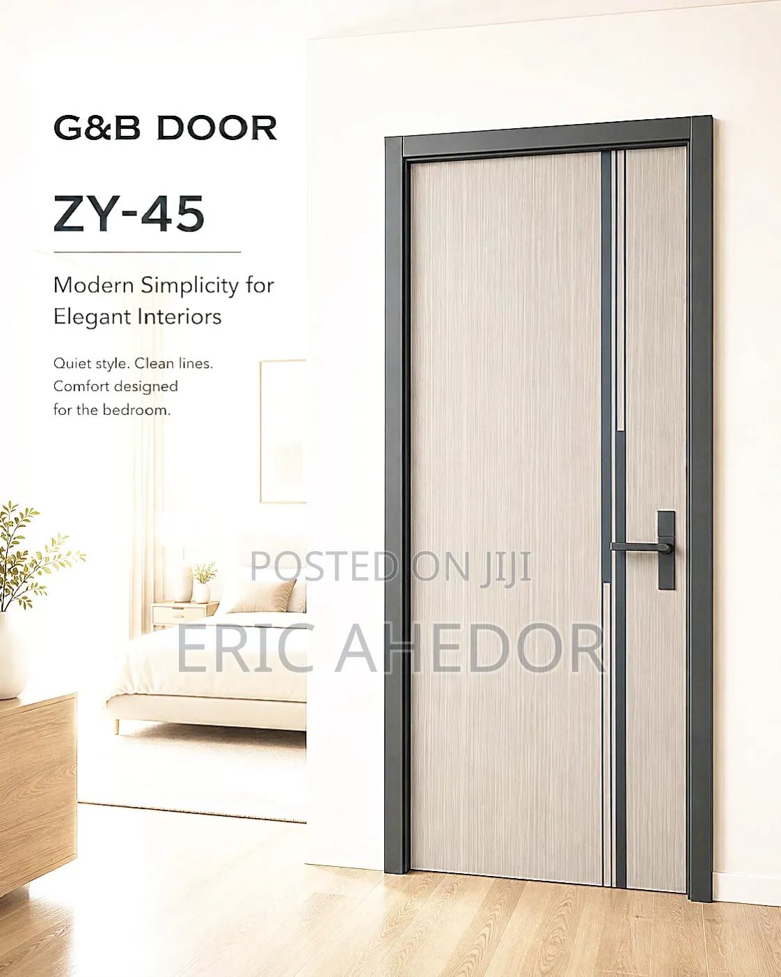 G B Zy -45 Bedroom Security Door and Strong and Durable Plus Handle