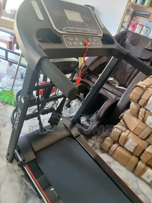 Electric Treadmill With Dumbbells and Massager