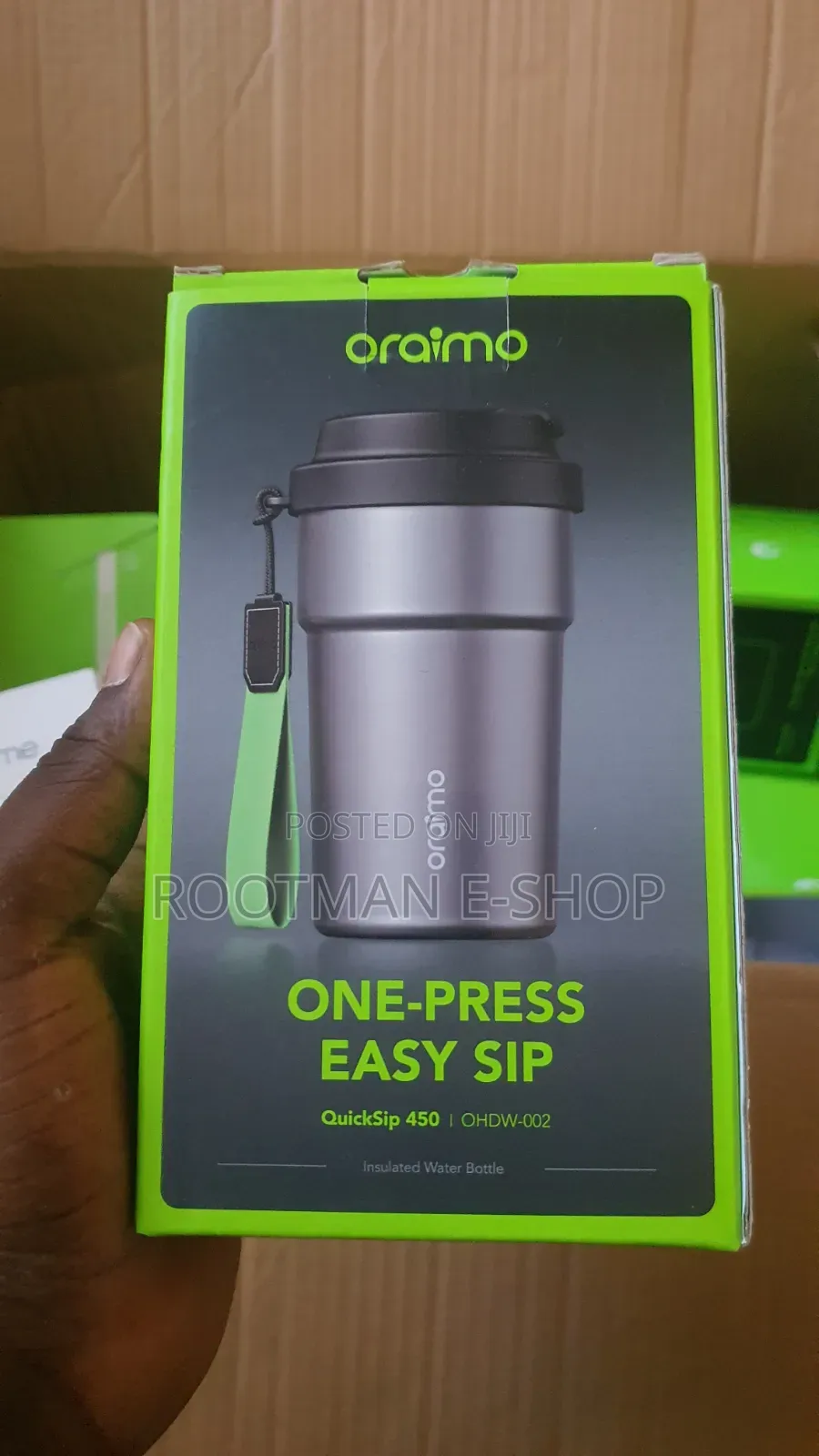 Oraimo Quicksip 450 450ml Temperature-Locking Leakproof Water Bottle