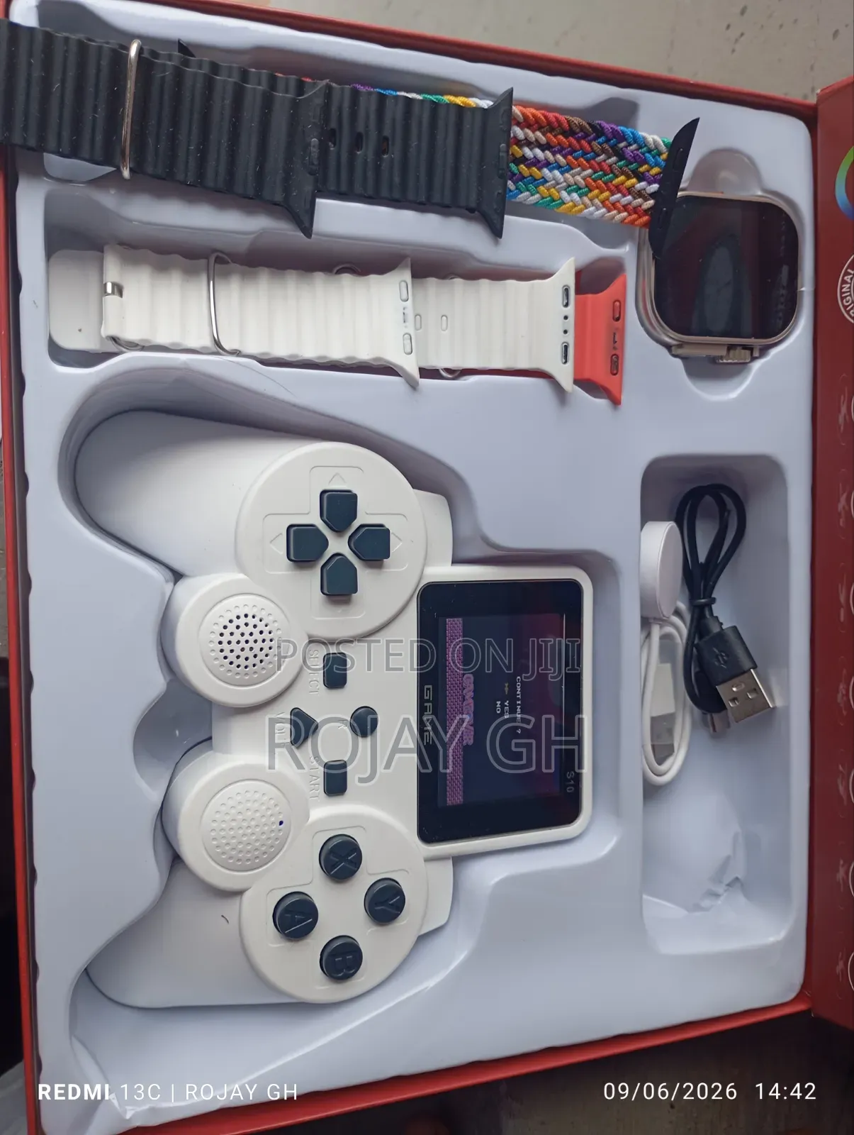 Hot-60 Handheld Electronic Gamepad With S10 Smart Watch 4 Straps