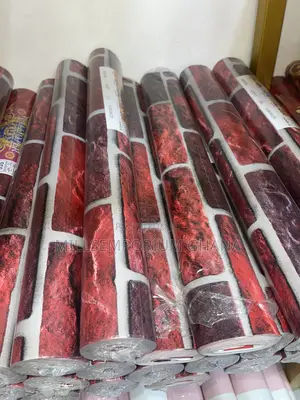 Red Brick Effect Wallpaper Rolls 11 Yards 3d Stone Millsemporiumghana