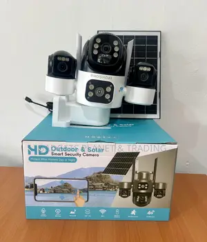 4g Triple Lens Hd Outdoor Rechargeable Solar Camera - T10b-Eu