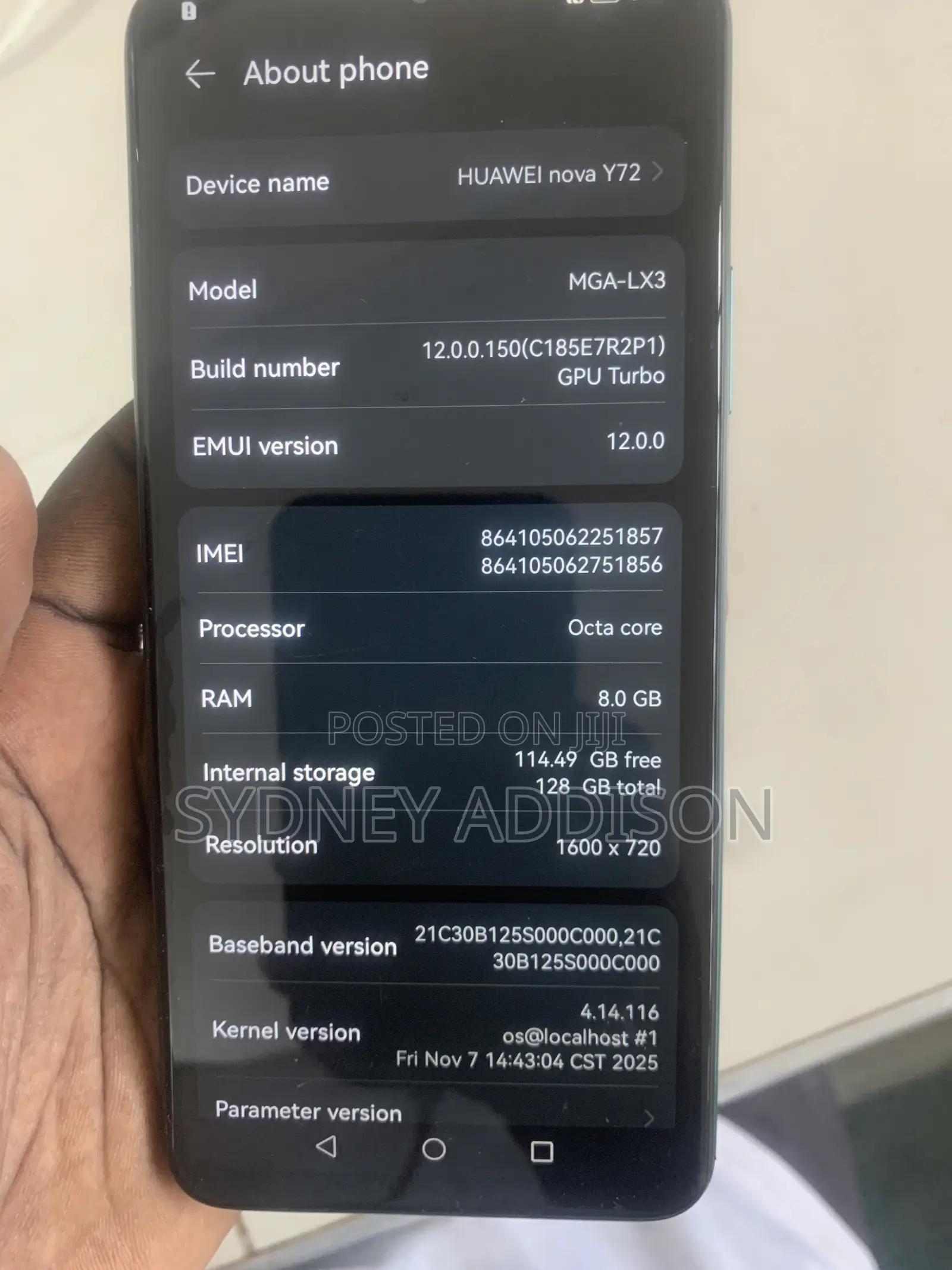 New Huawei nova Y72 128 GB Green