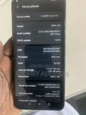 New Huawei nova Y72 128 GB Green