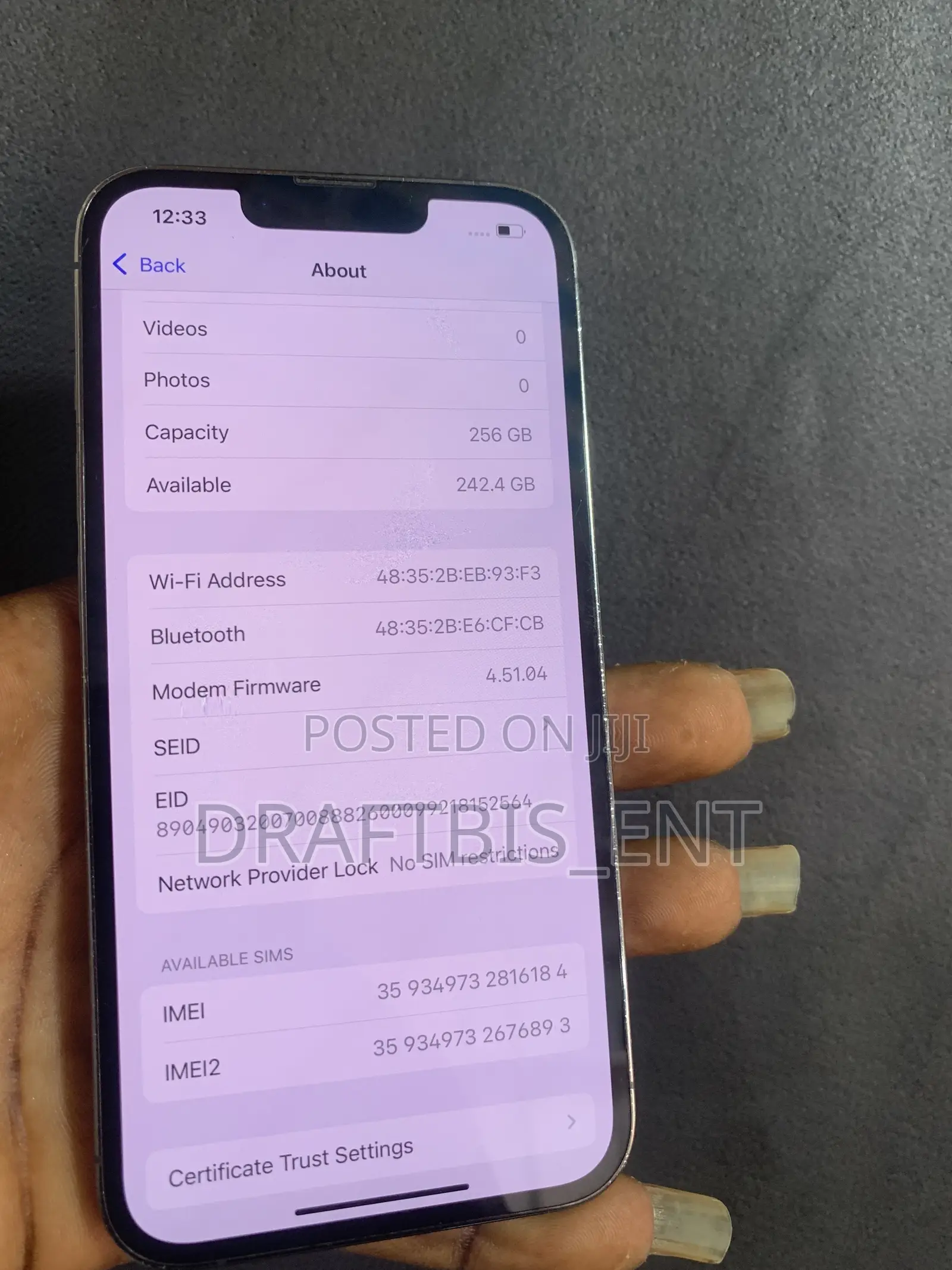 New Apple iPhone 13 Pro 256 GB Black