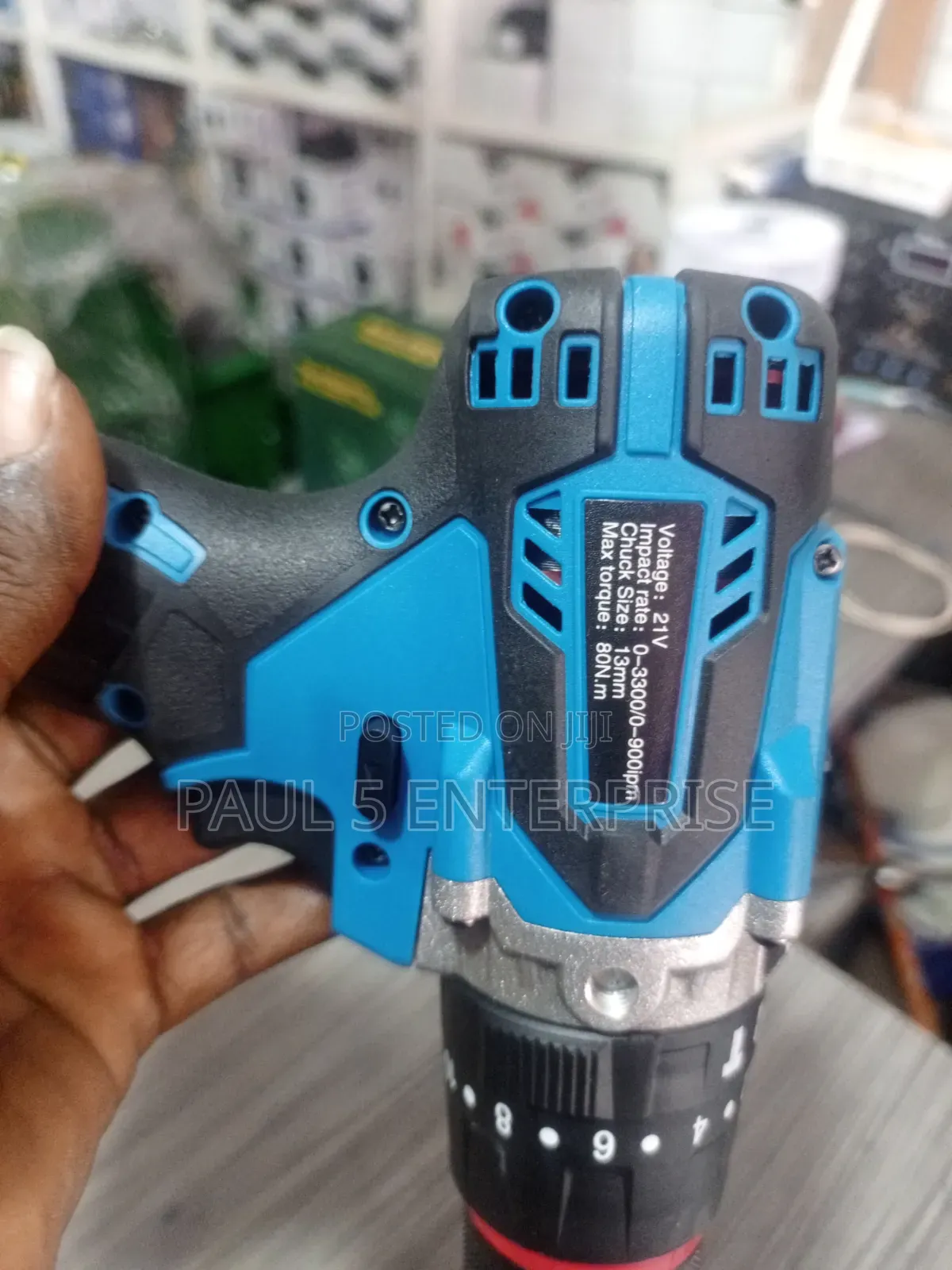 Cordless Drilling Machine Brushless Motor 2*3a Battery