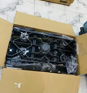 Original Black Kenwood 5-Burner Gas Built-in Gas Hobs Sleek Countertop